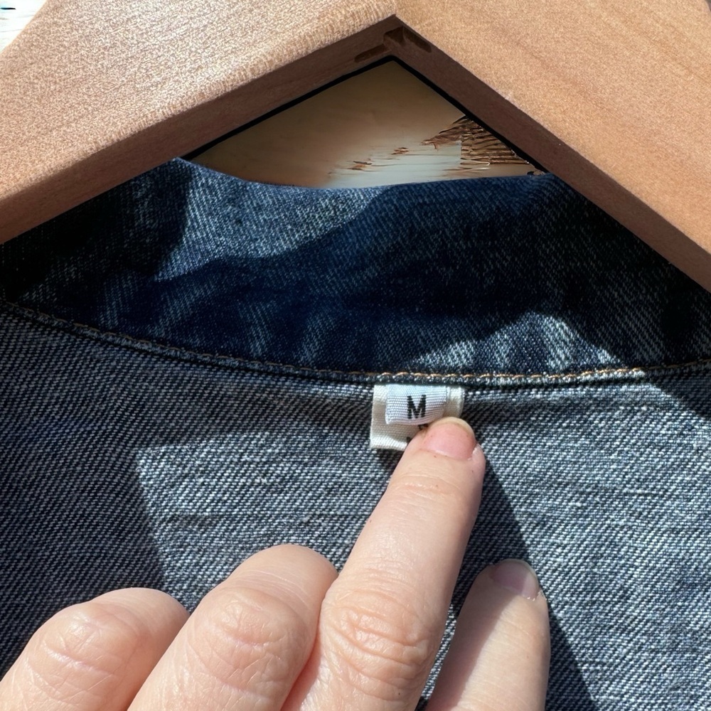 Eras Tour Ready: Dazzling Upcycled Se7en Jacket with Chic Design! Oversized Med - Picture 13 of 16